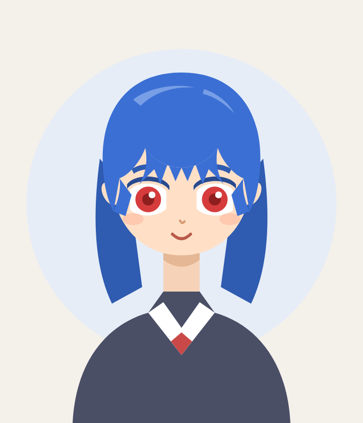 講習なしのセッションが描いた少女の胸像。鮮やかだが、眉が目に食い込み、首が長い